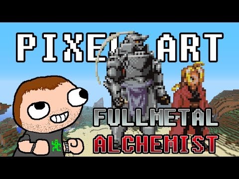 Minecraft - Pixel Art - FullMetal Alchemist