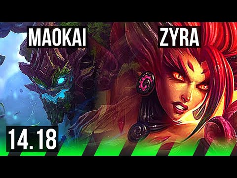 MAOKAI vs ZYRA (JGL) | 2/1/5 | NA Grandmaster | 14.18