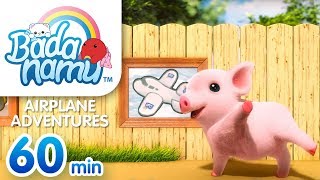 Airplane Adventures | Badanamu Compilation l Nursery Rhymes & Kids Songs