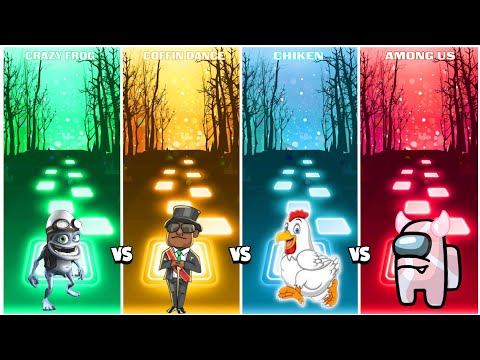 Crazy Frog - Chiken Song - Coffin Dance - Among Us - Tiles Hop