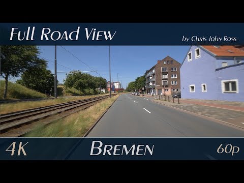 Bremen, Germany: Walle, Gröpelingen - Nordstraße, Bremerhavener Straße, Werftstraße - 4K (2160p/60p)