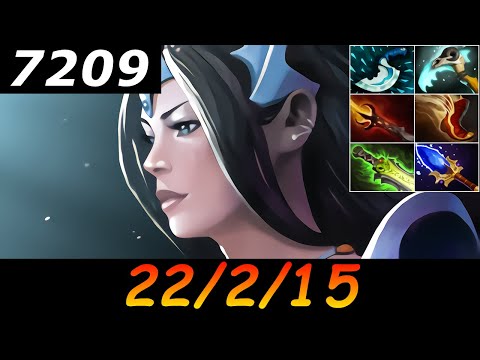 Dota 2 Mirana 7209 MMR 22/2/15 (Kills/Deaths/Assists) Ranked Full Gameplay