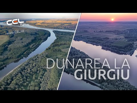 Dunarea la Giurgiu - Gostinu - Romania drona 4K CEL.ro