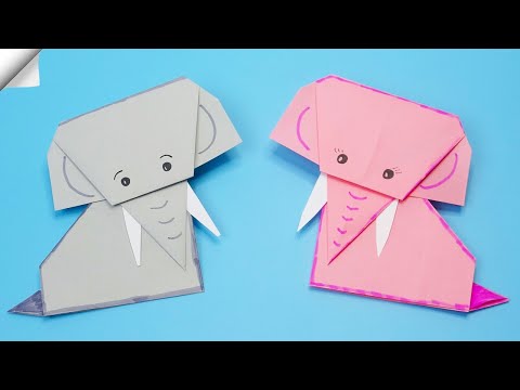 Funny Elephant Moving paper TOYS Easy paper crafts