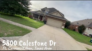 LET'S REVIEW 5800 CALCSTONE DR!!!! This property is located in the Ft, Cavazos/Killeen Texas Area.