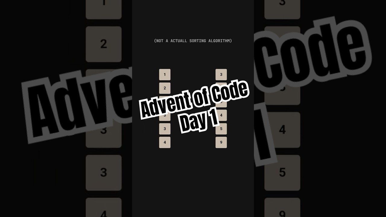 Can You CRUSH Advent of Code 2024 Day 1? #coding #adventofcode #code