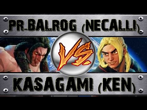 Street Fighter V PR-BALROG (NECALLI) VS KASAGAMI (KEN) RANKED MATCH - VER 1.01 HD