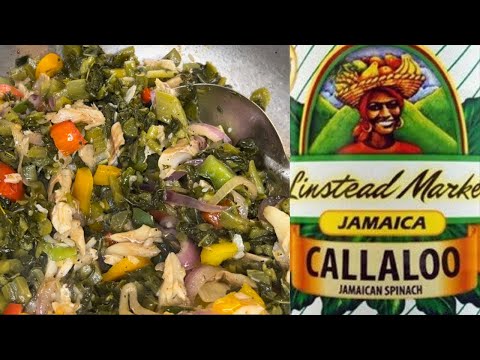 Callaloo and Saltfish| Quick and easy recipe|Jamaican style| Best Callaloo in the tin