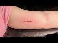 Faith Tattoo Design | Red ink
