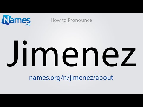 How to Pronounce Jimenez