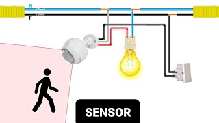 Como instalar sensor de presença (COM E SEM INTERRUPTOR)