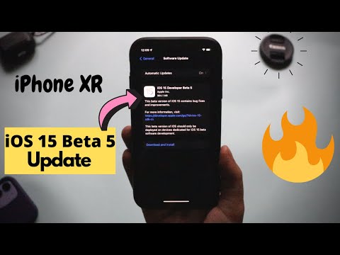 I updated iPhone XR to iOS 15 Beta 5 !