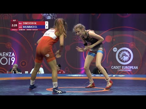 Qual. WW - 40 kg: M. DIMCHEVA (BUL) v. D. BAUMBACH (GER)