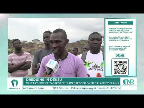 Galamsey or Flood Prevention? Military Burns Densu River Dredger