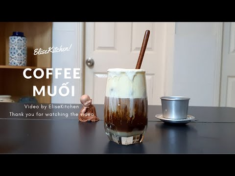 Cách pha cà phê muối cực ngon | Como fazer um delicioso café salgado | EliseKitchen