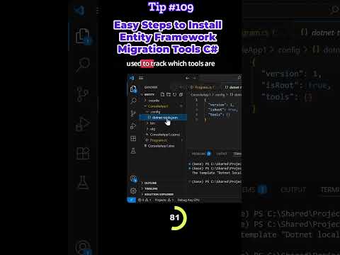 Easy Steps to Install Entity Framework Migration Tools C# Tip #109