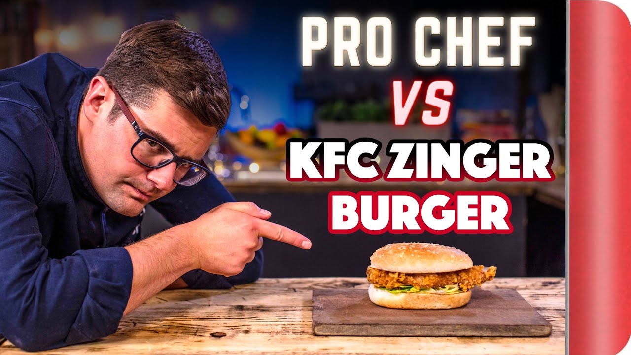 CHEF RECREATES THE KFC ZINGER BURGER. But can he also make it VEGAN?