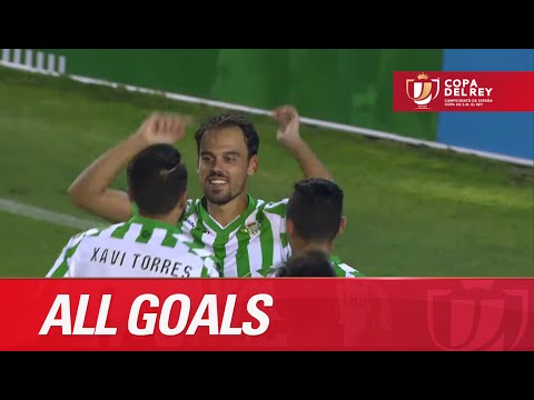 Todos los goles de Real Betis (2-0) UE Llagostera - HD  Copa del Rey