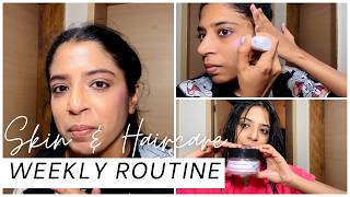 Slow Weekly Night Skin & Haircare Routine 🌙✨ (Aesthetic & Relaxing)