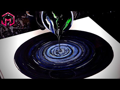 INCREDIBLE DEPTH - Satisfying Straight Acrylic Pour with a TWIST