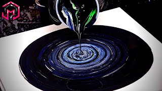 INCREDIBLE DEPTH - Satisfying Straight Acrylic Pour with a TWIST