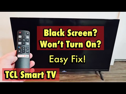 TCL Smart TV: Black Screen? Won't Turn On? FIXED!