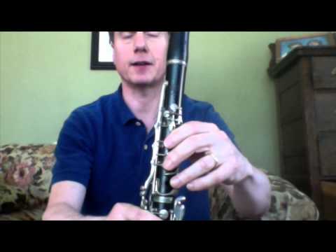 Holding a Clarinet
