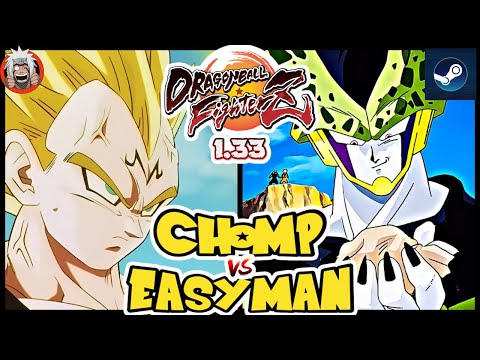 DBFZ Easyman vs Chomp(VegetaSSJ, Gohan, GokuSSJ) vs (Jiren, A18, Cell)