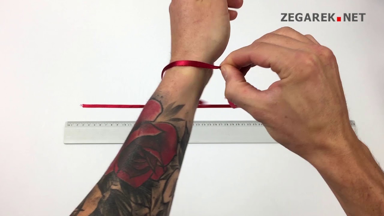 Jak prawidłowo zmierzyć obwód nadgarstka | DOPASOWANIEA BRANSOLETY ZEGARKA | ZEGAREK.NET