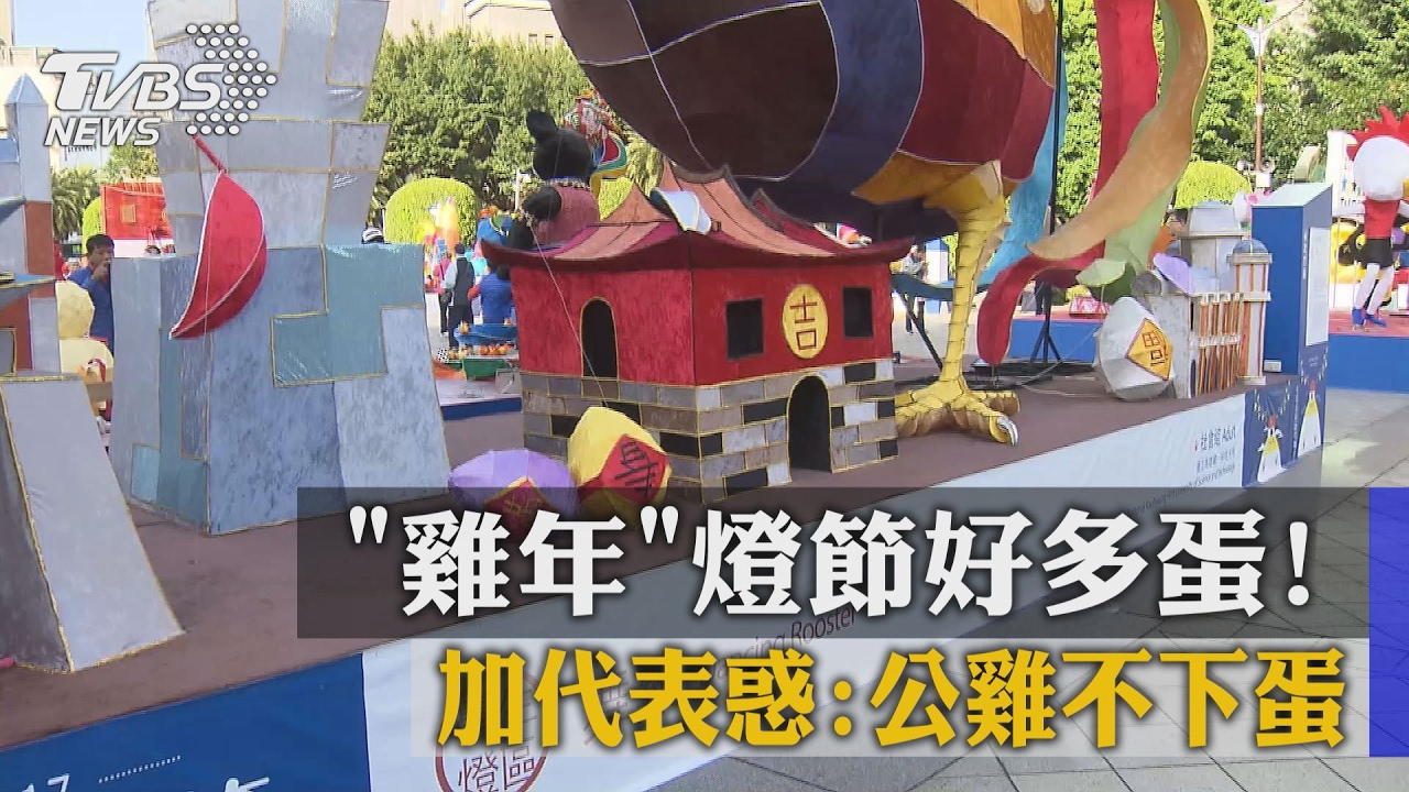 「雞年」燈節好多蛋！　加代表惑：公雞不下蛋