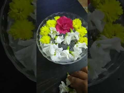 FLOWERS ON WATER ARRANGEMENT BY PRATHIMA G