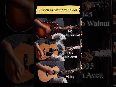 Gibson vs Martin vs Taylor 3 @acousticgroove