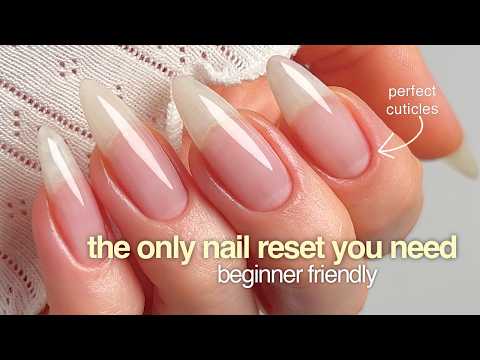 Komplette Nagelneugestaltung | Maniküre für Naturnägel | Aufbaugel für Zuhause