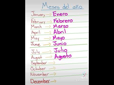 Months in Spanish #monthsoftheyear #monthsinspanish #spanishlessons #spanishclass #learnspanish