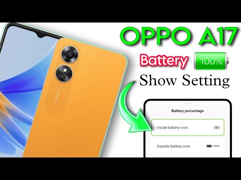 Battery Percentage Setting in oppo A17