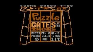 Puzzle Gates of the Incas for the Atari 8-bit family