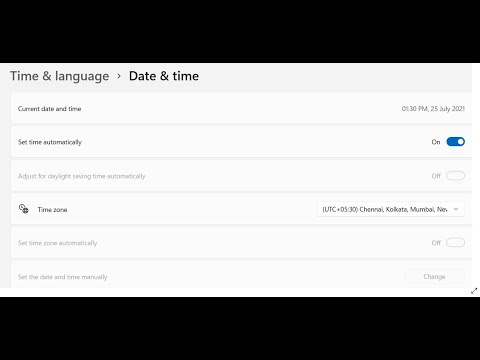 Windows 11- How To Change Date, Time And Time Zone