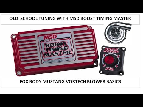Old School Tuning with Foxbody Mustang and Vortech Blower using MSD's Boost Timing Master