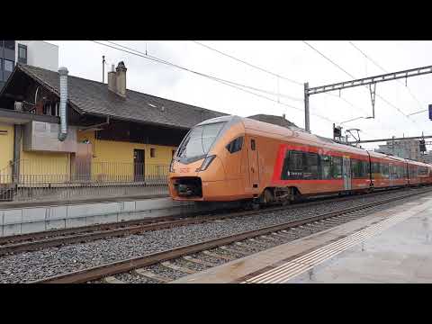 Doorkomst SOB IR 26 richting Basel SBB en Locarno op station Emmenbrücke [1-8-2021]