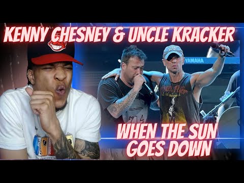 FIRST TIME HEARING KENNY CHESNEY x UNCLE KRACKER - WHEN THE SUN GOES DOWN | REACTION