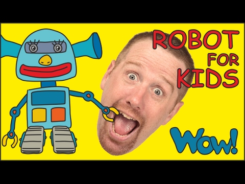 Robot for Kids playing with Steve and Maggie | English stories for Children | Wow English TV