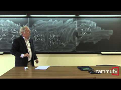 Mathematics Course Zero (Lesson 15) - Irrational Inequalities