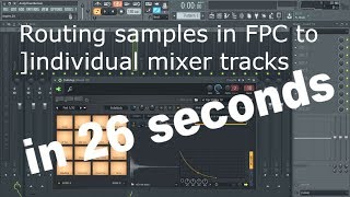 Video thumbnail for FL Studio: Routing FPC samples/pads to their own mixer tracks in 26 seconds by Andy Chamberlain Music