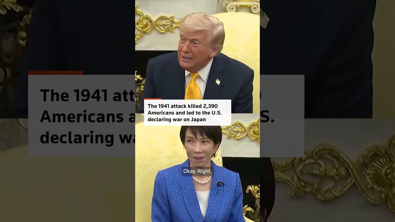 Video | Trump compares Iran strikes to Pearl Harbor in front of Japan's PM