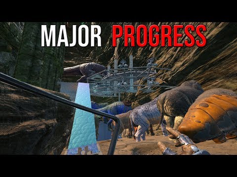 MAKING INSANE BASE PROGRESS - ARK SOLO PVP
