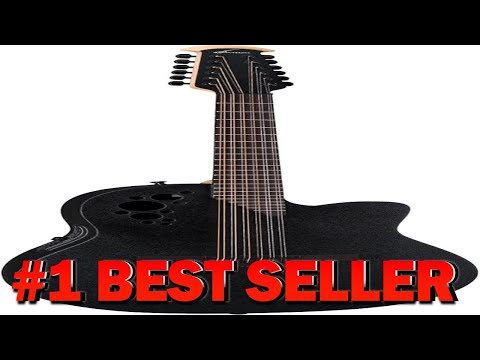 Ovation Mod TX Collection 12 String Acoustic Electric Guitar Textured Black Deep Contou - B001QJ01W6