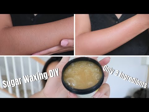 DIY SUGAR WAXING MY LEGS/ARMS