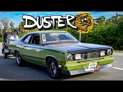 We Check Out a 1972 Plymouth Duster with over 2000 Horsepower!!!