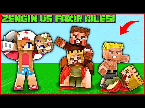 RICH FAMILY VS POOR FAMILY FIGHTED! 😱 -Minecraft