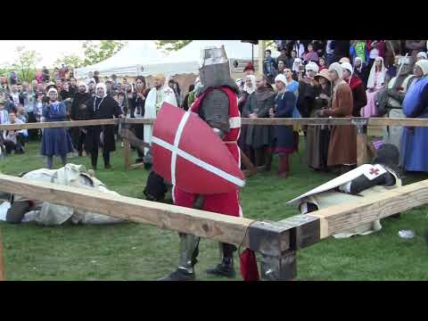 Czersk 2019 Ciężkie Starcia Templariusze vs Joanici - pierwsze starcie